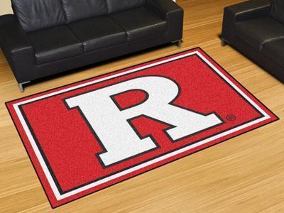 5x8 Rug NCAA Rutgers 5'x8' Plush Rug