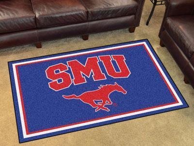 4x6 Rug NCAA SMU 4'x6' Plush Rug