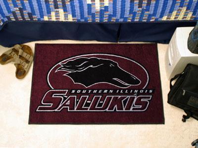 Outdoor Rug NCAA Southern Illinois Starter Rug 19"x30"