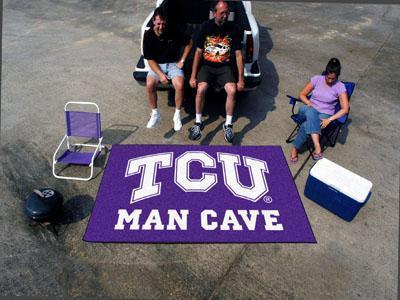 Indoor Outdoor Rugs NCAA TCU Man Cave UltiMat 5'x8' Rug