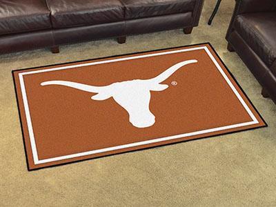 4x6 Rug NCAA Texas 4'x6' Plush Rug