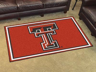 4x6 Rug NCAA Texas Tech 4'x6' Plush Rug