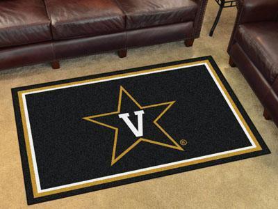 4x6 Rug NCAA Vanderbilt 4'x6' Plush Rug