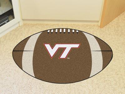 Round Rugs For Sale NCAA Virginia Tech Football Ball Rug 20.5"x32.5"