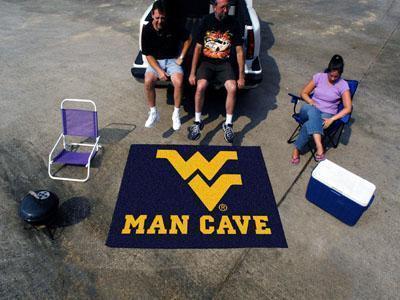 BBQ Store NCAA West Virginia Man Cave Tailgater Rug 5'x6'