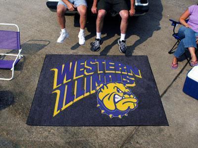 BBQ Grill Mat NCAA Western Illinois Tailgater Rug 5'x6'