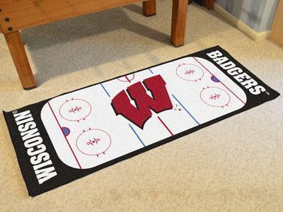 Hallway Runner Rug NCAA Wisconsin Rink Runner Mat 30"x72" 30"x72"