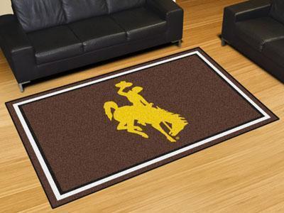 5x8 Area Rugs NCAA Wyoming 5'x8' Plush Rug