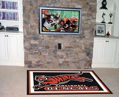 4x6 Rug NFL Cincinnati Bengals 4'x6' Plush Rug