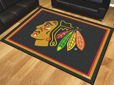 8x10 Rug NHL Chicago Blackhawks 8'x10' Plush Rug