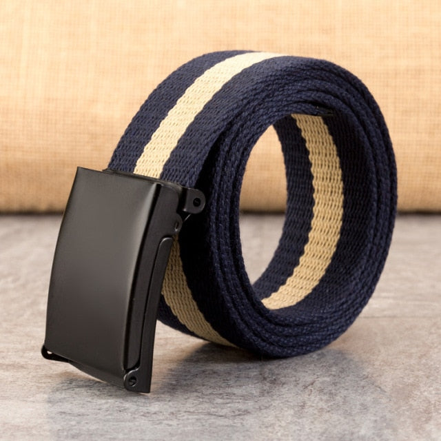 New Men Belt New Fashion Unisex Army Tactical Waist Belt Jeans Male Casual Luxury Canvas 3.8cm Webbi