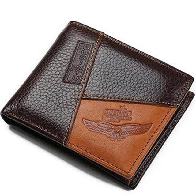 GUBINTU Genuine Leather Men Wallets Coin Pocket Zipper Real Men&