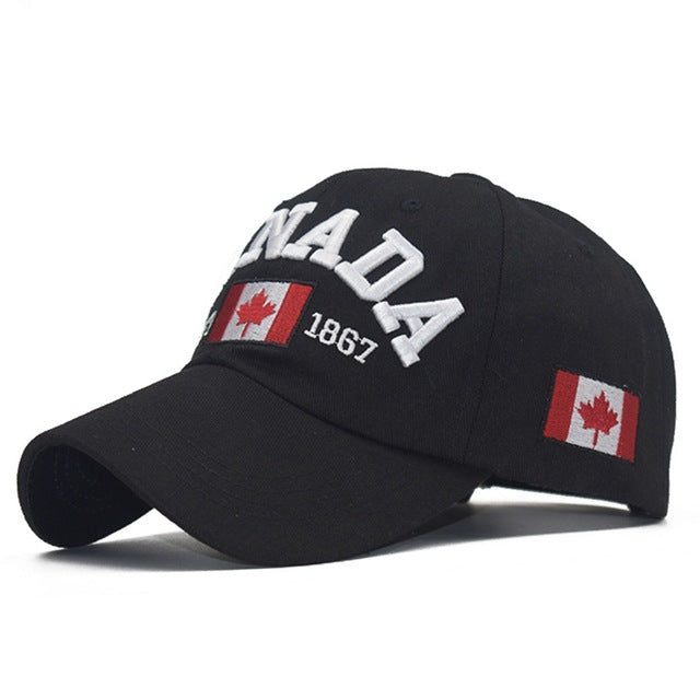 I love canada New Washed Cotton Baseball Cap Snapback Hat For Men Women Dad Hat Embroidery Casual ha