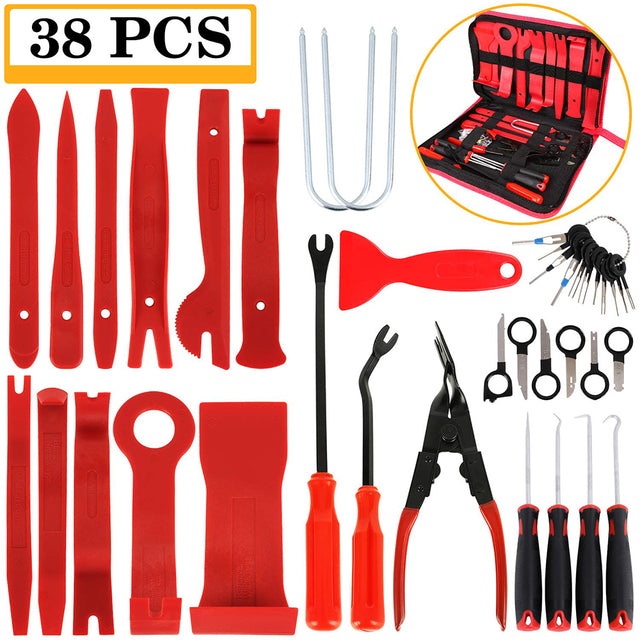 Hand Tool Removal Tool Kit,Car Panel Tool,11-38pcs Disassembly Tool Set,Car Door Panel Removal Tool,