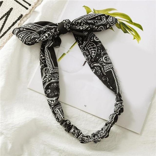 Fashion Women Girls Summer Bohemian Hair Bands Print Headbands Vintage Cross Turban Bandage Bandanas