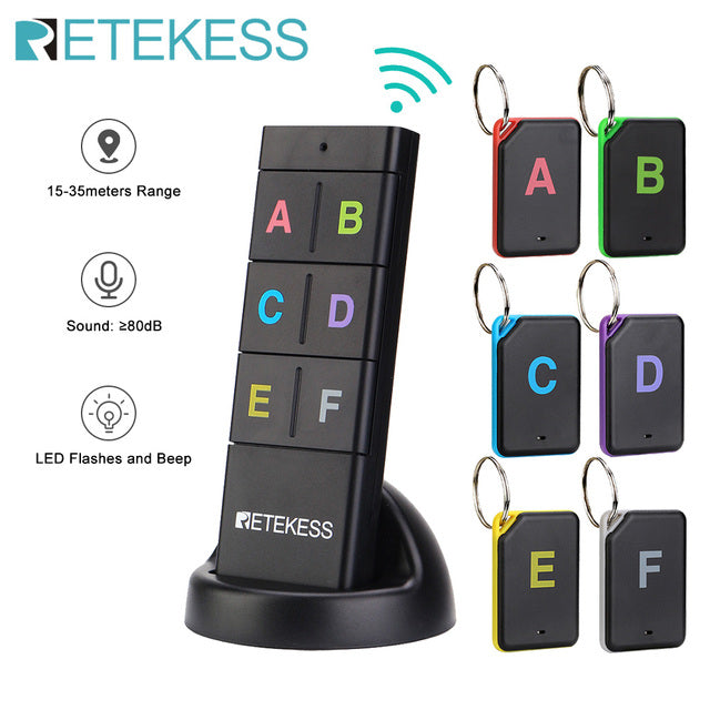 Retekess TH104 Wireless Key Finder RF Key Locator Pet Tracker Wallet Tracker Remote Control 1 RF Tra