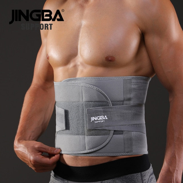 JINGBA SUPPORT fitness sports waist back support belts sweat belt trainer trimmer musculation abdomi