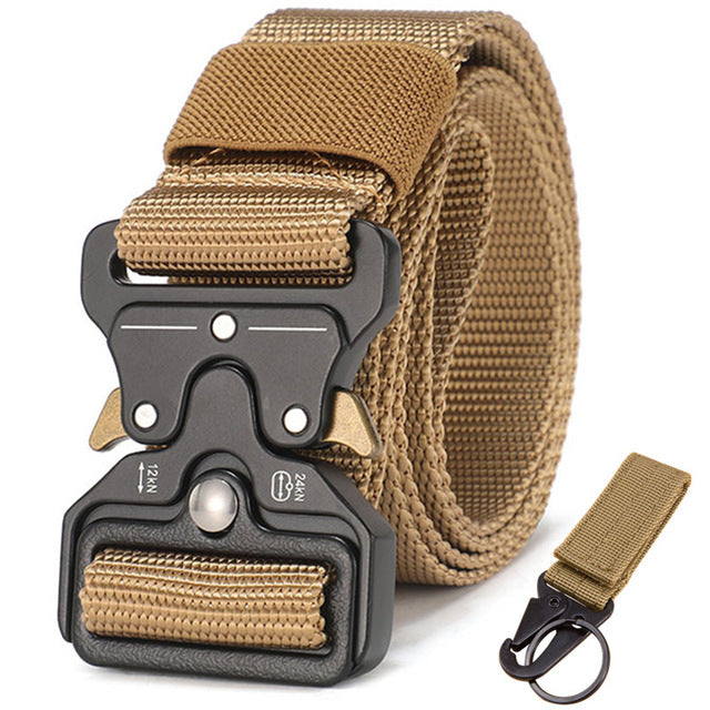 125-140long big size Belt Male Tactical military Canvas Belt Outdoor Tactical Belt men's Militar