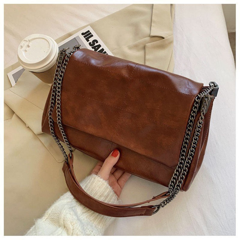 Folding thick chain Crossbody Bag For Women 2020 Fashion Sac A Main Female Shoulder Bag Female Handb