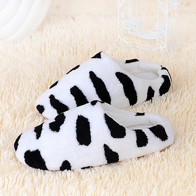 Warm Slippers Women Men Indoor Floor Flat Shoes Spring Autumn Winter Warm Home Cotton Plush Suede