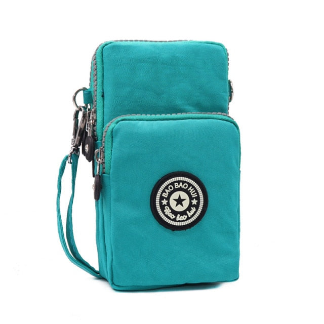 Small Shoulder Bags Nylon Women Mobile Phone Bags Mini Female Messenger Purse Lady Wallet New 2021