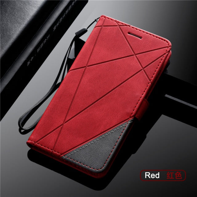 Leather Flip Business Phone Case For Samsung Galaxy  S7 Edge S8 S9 Plus S10E S20 FE S21 Note 8 9 10 