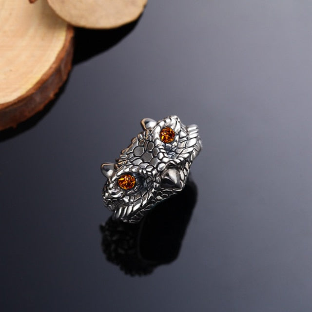 Charm Vintage Cute Men and Women Simple Design Owl Ring Silver Color Engagement Wedding Rings Jewelr