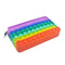 Big Size 40CM 50CM Rainbow Square Push Bubble Fidget Toys Adult Stress Relief Toy Antistress Squeeze Gift 20CM 30CM XL XXL XXXL