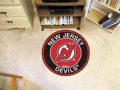 Round Rugs NHL New Jersey Devils Roundel Mat 27" diameter