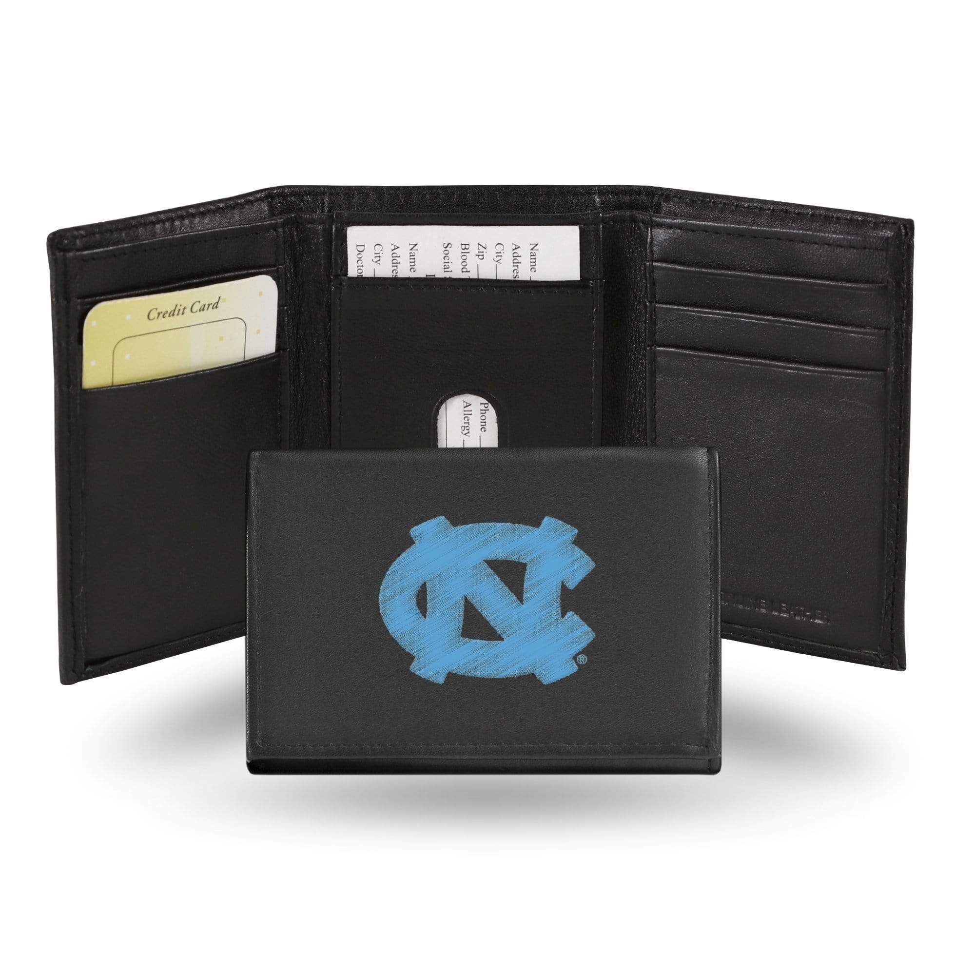 Men's Trifold Wallet North Carolina Embroidered Trifold