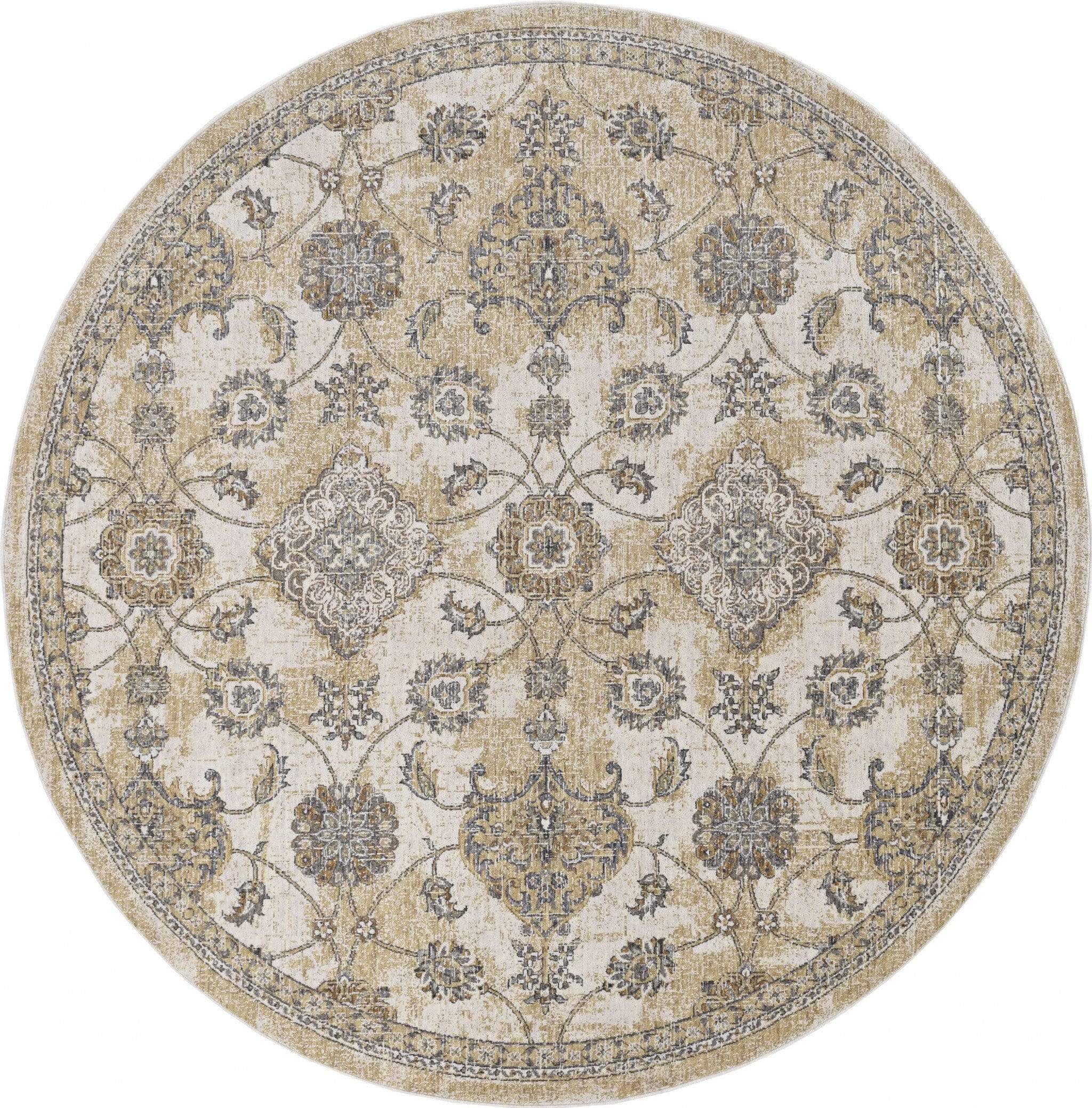 Cheap Rugs Online - 63" X 91" X 0.'5" Ivory Sand Wool Rug