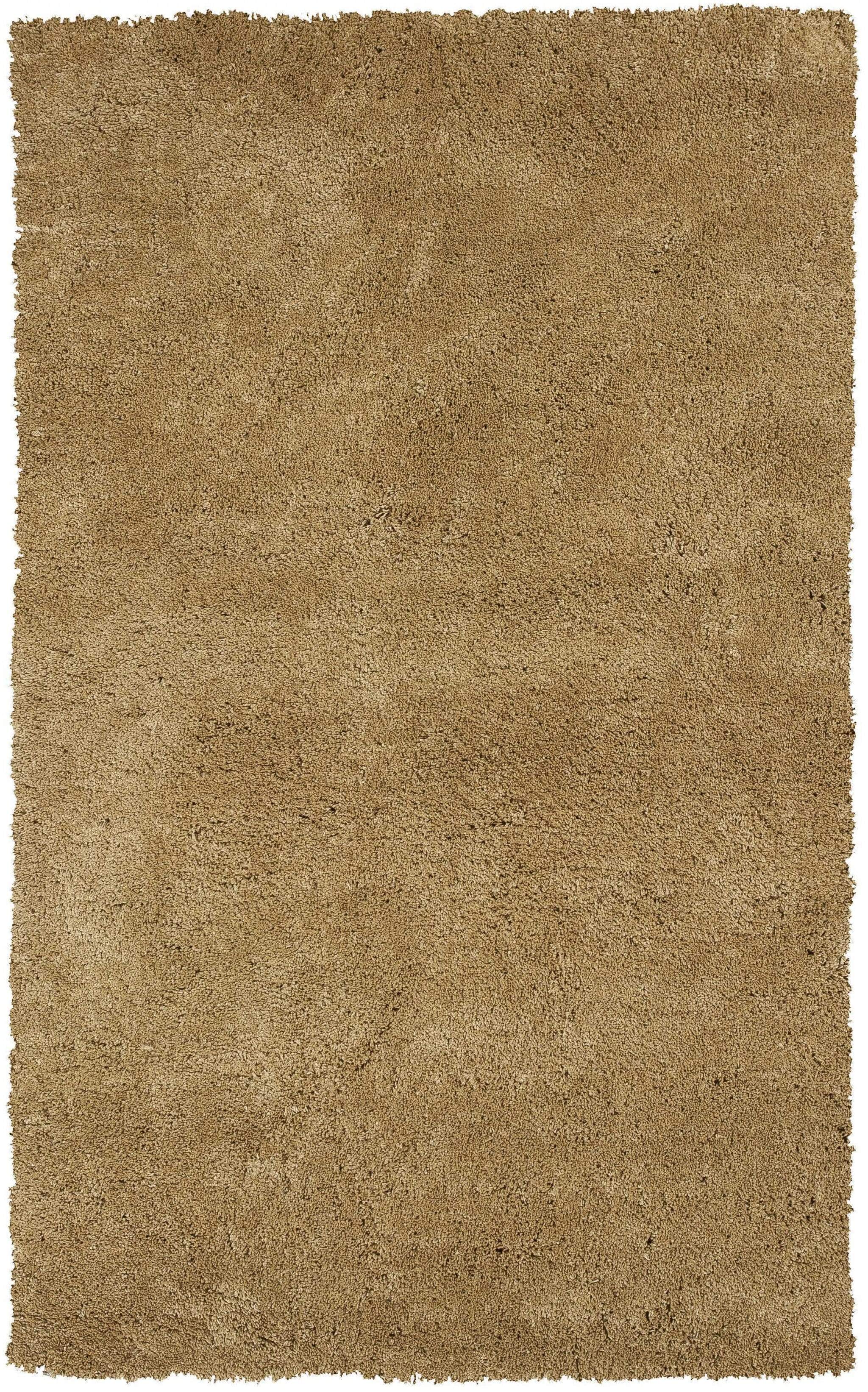 Gold Rug - 3'3" x 5'3" Polyester Gold Area Rug