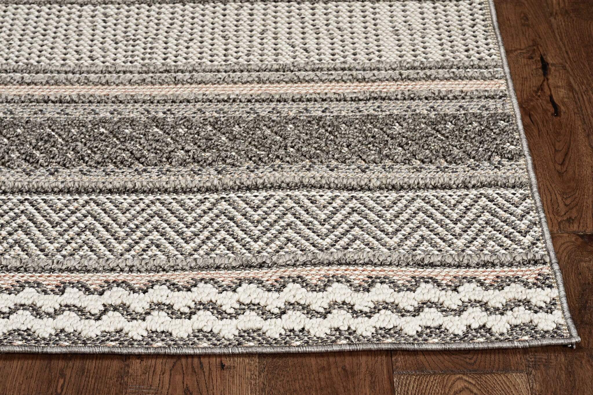 Modern Area Rugs - 31" X 93" X 0.'25" Taupe Polypropylene Rug