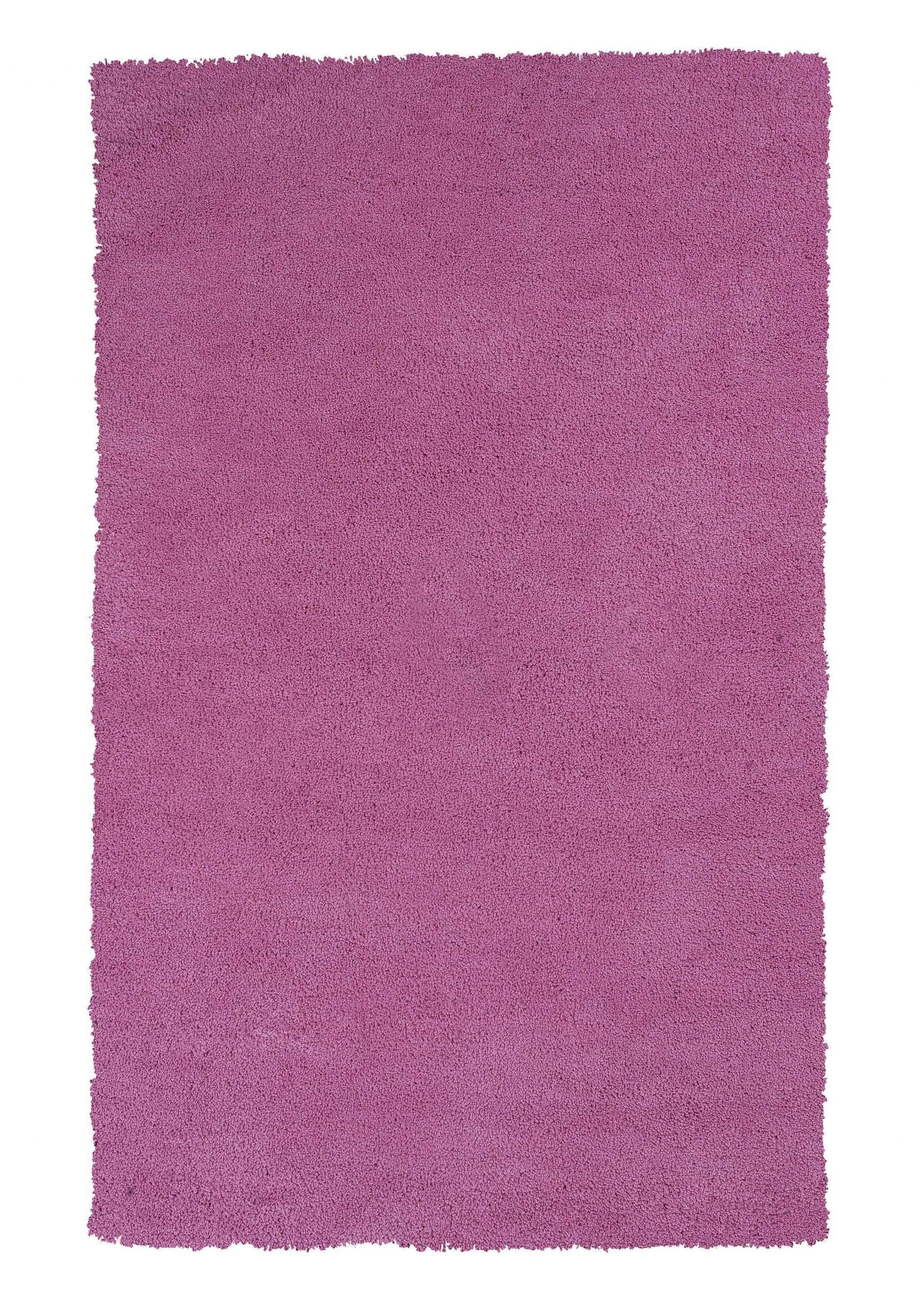 Pink Rug - 5' x 7' Polyester Hot Pink Area Rug