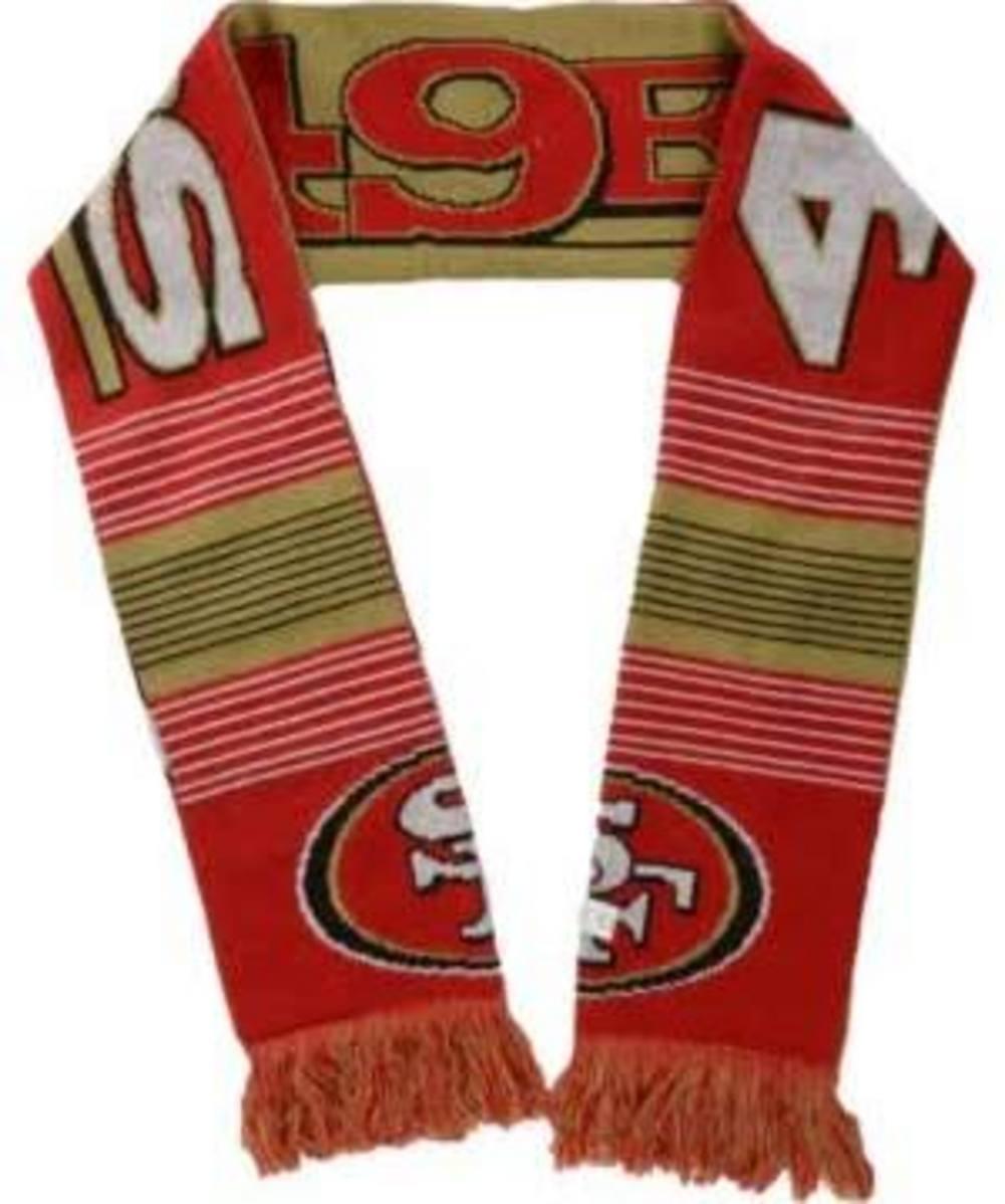 San Francisco 49ers Reversible Split Logo Scarf