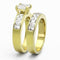 Gold Wedding Rings TK61206G Gold - Stainless Steel Ring with AAA Grade CZ