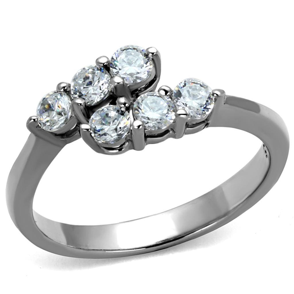 Promise Rings For Her TK2259 Stainless Steel Ring with AAA Grade CZ