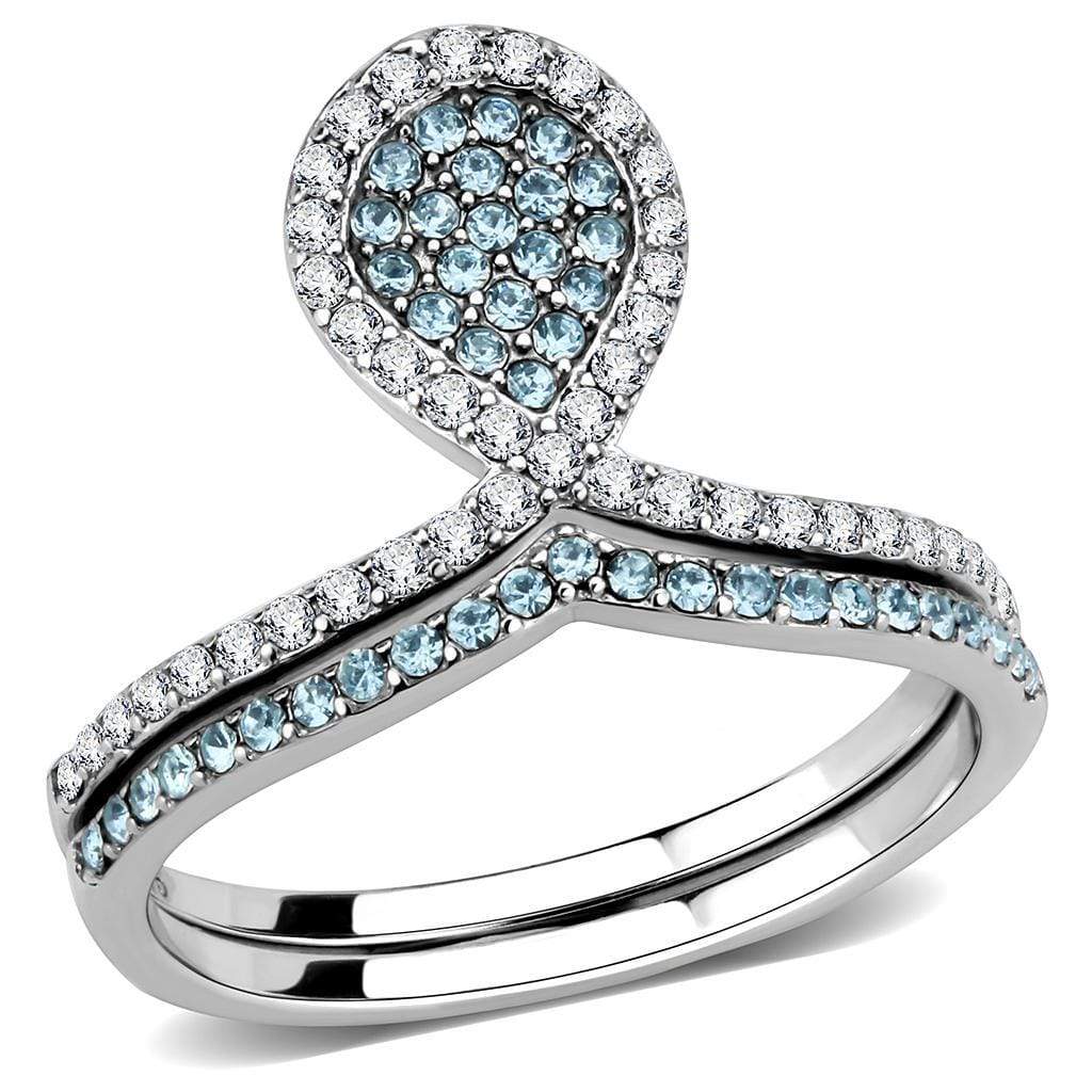 Rings For Girls DA268 Stainless Steel Ring with AAA Grade CZ