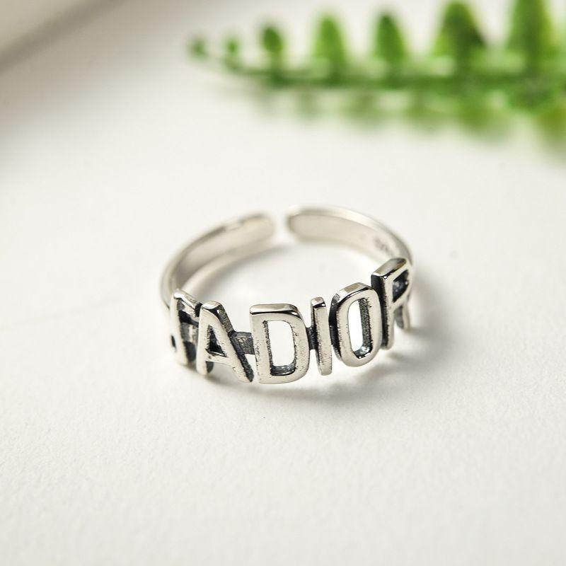 Simple Fashion Hollow Letters Pattern Cute S925 Ring