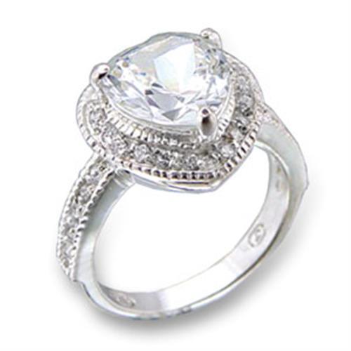 Sterling Silver Cubic Zirconia Ring 413414 - 925 Sterling Silver Ring