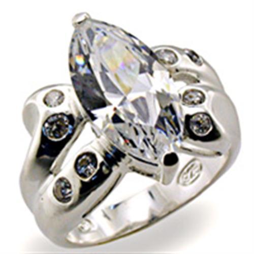 Sterling Silver Ring Set 32127 - 925 Sterling Silver Ring with CZ