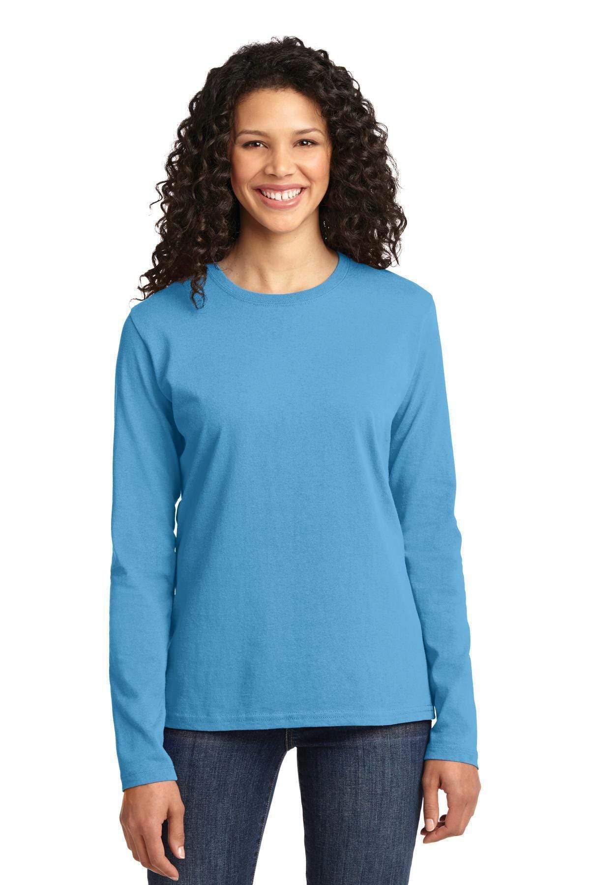 Port & Company Ladies Long Sleeve Core Cotton Tee. LPC54LS