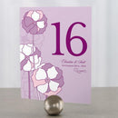Table Planning Accessories Pinwheel Poppy Table Number Numbers 49-60 Teal Breeze (Pack of 12) Weddingstar