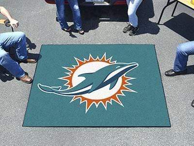 Grill Mat NFL Miami Dolphins Tailgater Rug 5'x6'