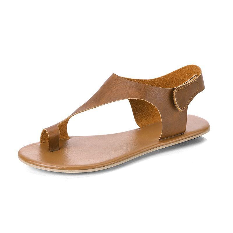 Toe Ring Design Casual Flat Sandals Shoes