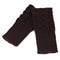 Women Finger Less Lace Knit Design Wool Gloves-Coffee-JadeMoghul Inc.