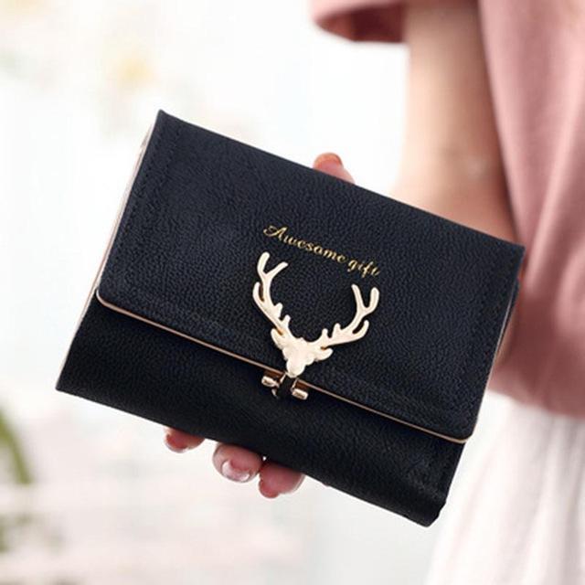 Women Large Capacity Faux Suede Wallet