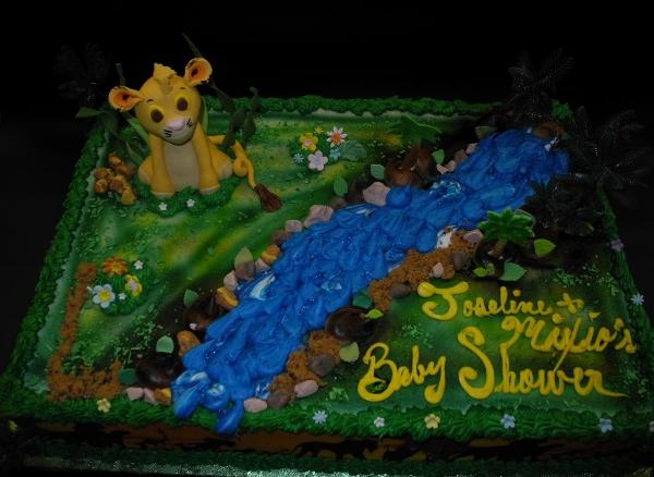 Lion King Icing Baby Shower Cake Bs215 Circo S Pastry Shop