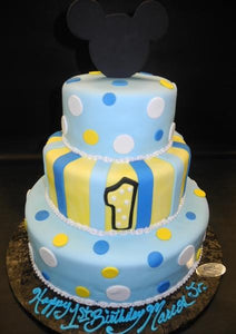 Baby Mickey Mouse 1st Birthday Cake B0791 Circo S Pastry Shop