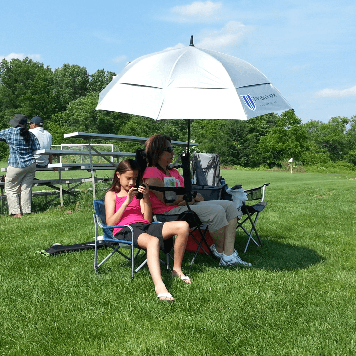 umbrella holder for lawn chair